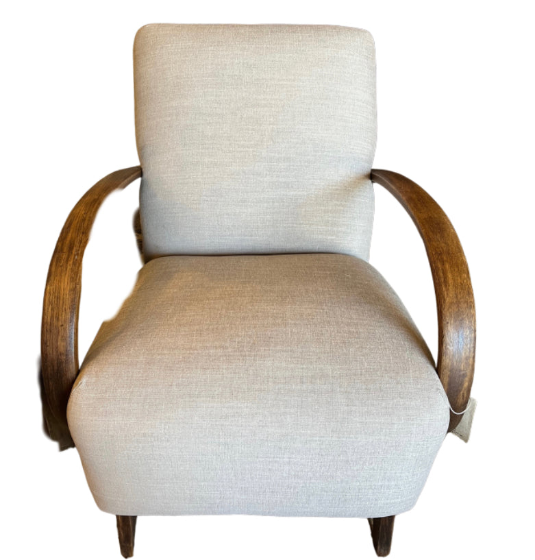 White Linen Chair