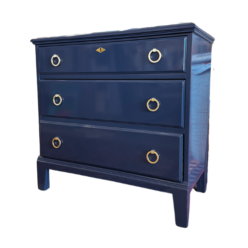 Blue Lacquered Short Dresser